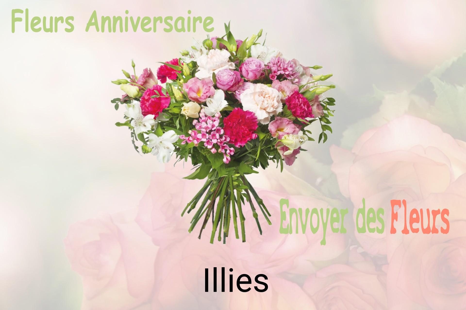 Bouquet de fleurs d’anniversaire livré à Illies